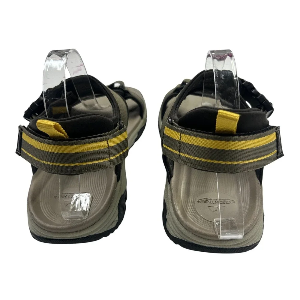 Ozark Trail Sport Sandals‎ Men's 11 Green Adjustable Outdoor Hiking Utility